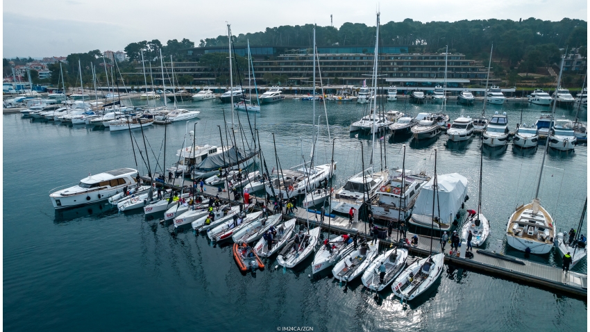 Melges 24 fleet in ACI Marina Rovinj 