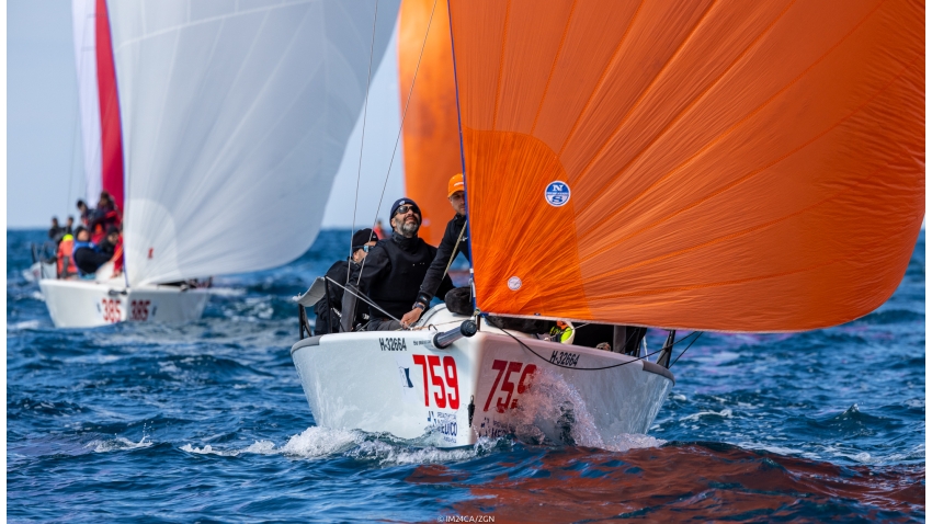Akos Csolto’s Seven-Five-Nine HUN759, won Race Four, was third best Corinthian and tenth in overall at the first event of the Melges 24 European Sailing Series 2022 in Rovinj, Croatia