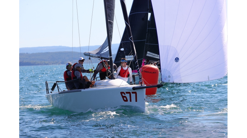 White Room GER677 of Michael Tarabochia, with Luis Tarabochia helming and Marco Tarabochia, Sebastian Bühler and Marvin Frisch in the crew in Trieste, in October 2021