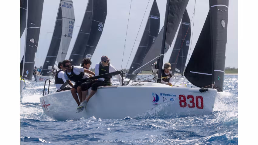 Taki 4 ITA778 -  Niccolo Bertola, Giacomo Fossati, Marco Zammarchi, Giovanni Bannetta and Pietro Seghezza. Coach Carlo Fracassoli. - Melges 24 World Champion 2022