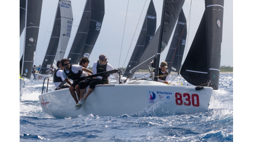 Taki 4 ITA778 -  Niccolo Bertola, Giacomo Fossati, Marco Zammarchi, Giovanni Bannetta and Pietro Seghezza. Coach Carlo Fracassoli. - Melges 24 World Champion 2022