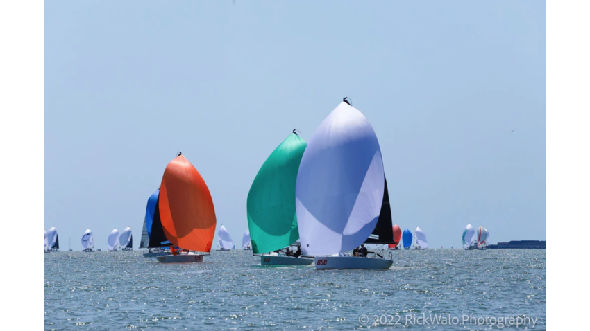 Melges 24 fleet at Charleston Race Week 2022