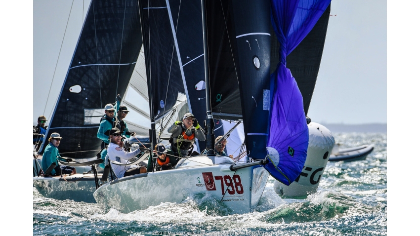 Geoff McFarland will charter hull #798 for the Melges 24 Worlds 2022 - on this photo Peter Bergendahl at the Bacardi Invitational Cup in Miami, March 2022