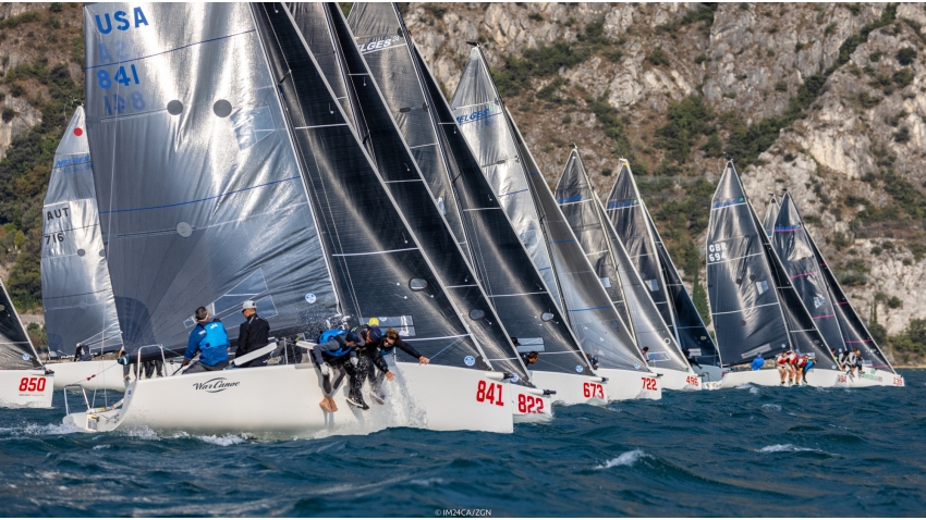 Melges 24 fleet enjoyed wonderful conditions at the Melges 24 European Sailing Series 2022 event 4 in Riva del Garda, Italy.