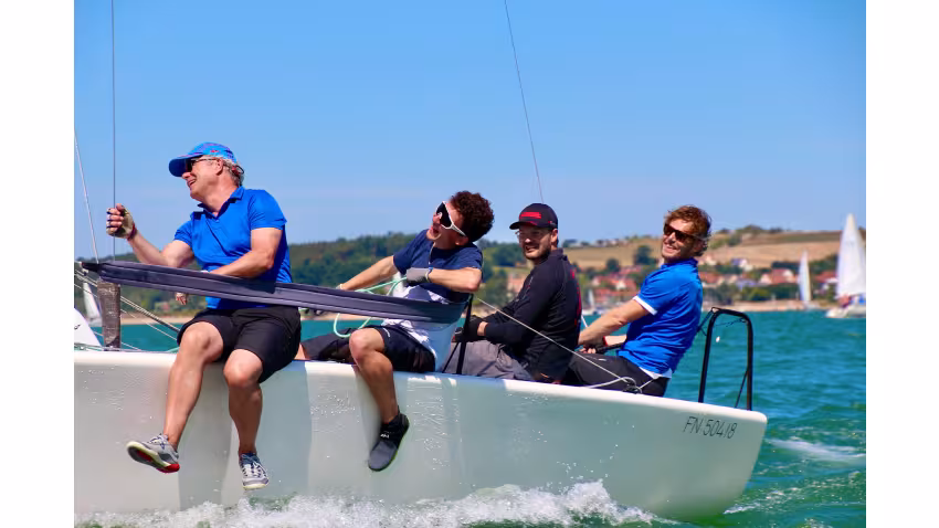 Bloodhound GER326 of Jo SCHWARZ with Hermann ENGBER, Leopold BORNSCHLEGL and Markus RENZ - Melges 24 German Open 2022