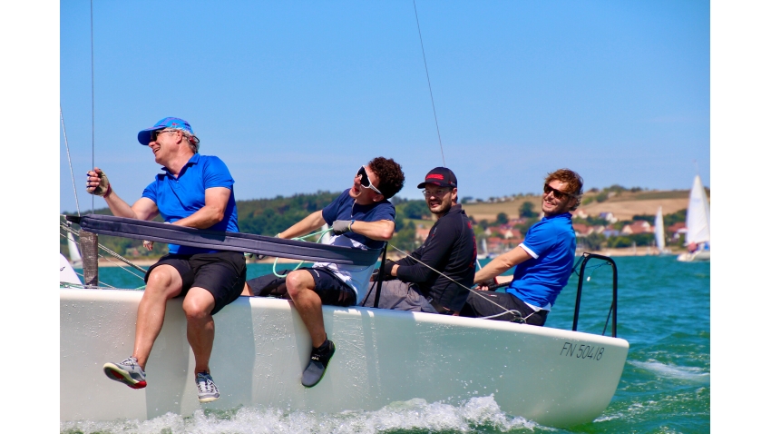 Bloodhound GER326 of Jo SCHWARZ with Hermann ENGBER, Leopold BORNSCHLEGL and Markus RENZ - Melges 24 German Open 2022