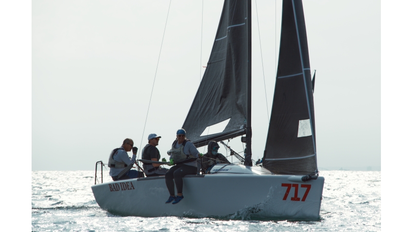 Bad Idea USA717 of Scot Zimmerman with Liz Zimmerman, Reed Cleckler and Kevin Fisher - Melges 24 Canadian Nationals 2022, Toronto