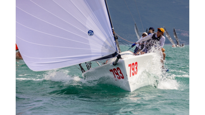 Gilles ITA793 of Marcello Caldonazzo Arvedi with Pietro D’Alì at the helm - current leader of the Melges 24 European Sailing Series 2022 after 4 events