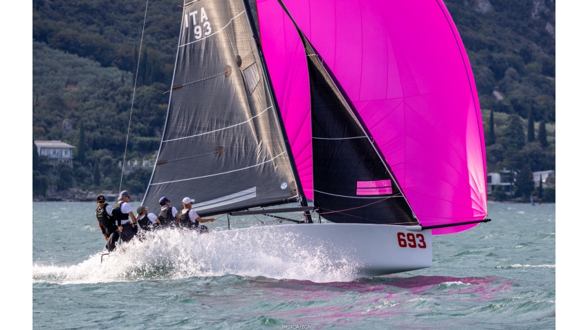 Melgina ITA693 of Paolo Brescia holds second position in the current ranking of the Melges 24 European Sailing Series 2022 after 4 events