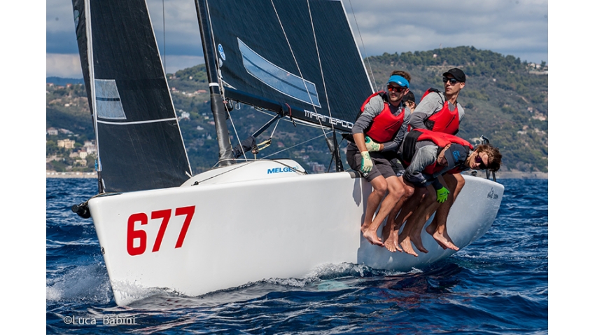 White Room GER677 of Michael Tarabochia with Luis Tarabochia at the helm - 2nd Overall and Corinthian at the Melges 24 European Sailing Series 2022 Event 5 - Imperia, Italy