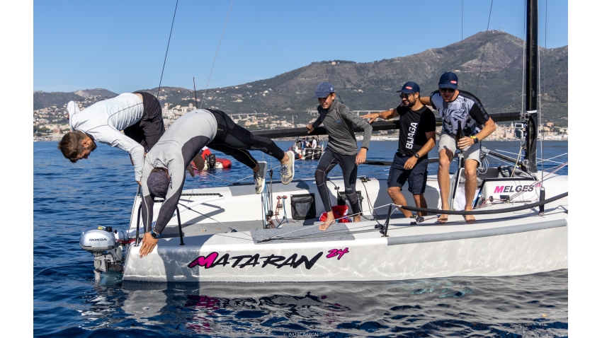 Mataran CRO383 of Ante Botica with  Ivo Matic, Mario Skrlj, Damir Civadelic, Max Carija - 2022 Melges 24 Corinthian European Champion