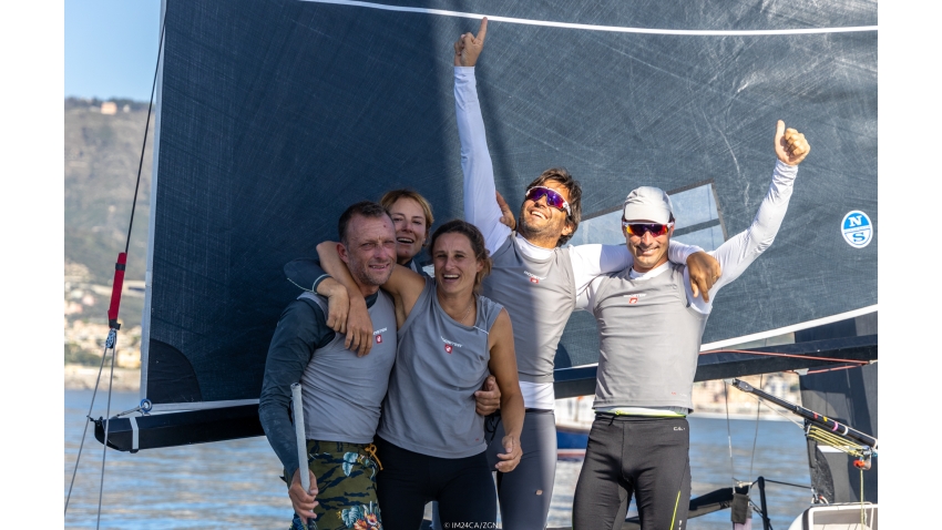 Strambapa ITA689 - Michele Paoletti, Giovanna Micol, Giulia Pignolo, Davide Bivi and Pietro Perelli - 2022 Melges 24 European Champions in Genoa