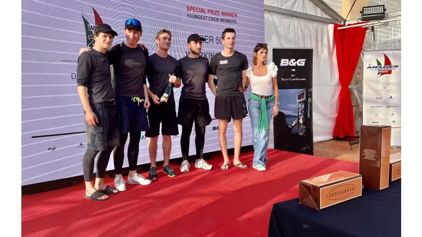 Working Girl GER503 : Felix Stoppenbrink’s crew is the youngest among the participants, with the average age of 22.8 years old - Melges 24 European Championship 2022 in Genova