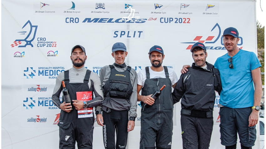 Mataran 24 CRO 383 of Ante Botica with Ivo Matic, Mario Skrlj, Damir Civadelic and Max Carija - 3rd overall and 1st Corinthian at the Labud CRO Melges 24 Cup in Split