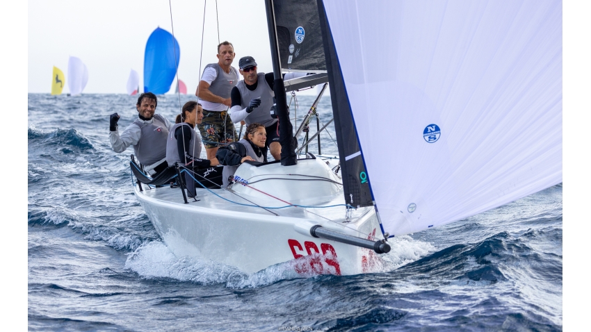 Strambapapa ITA689 of Michele Paoletti at the Melges 24 Europeans 2022 on Day One