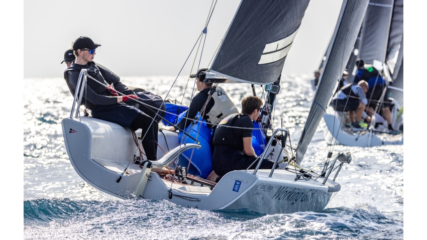 Working Girl GER503 : Felix Stoppenbrink’s crew is the youngest among the participants, with the average age of 22.8 years old - Melges 24 European Championship 2022 in Genova