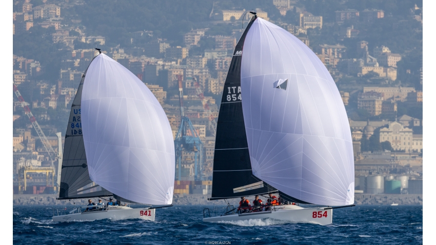Stig ITA854 of Alessandro Rombelli, with the best results today, was awarded as Boat of the Day Four and it’s eight in overall ranking now - the Melges 24 European Championship 2022 in Genoa 
