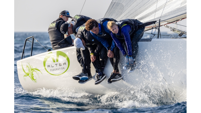 Altea ITA722 of Andrea Racchelli with Gaudenzio Bonini, Michele Gregoratto, Rebecca Anderson, Matteo De Luca - Melges 24 Europeans 4th 2022 in Genoa