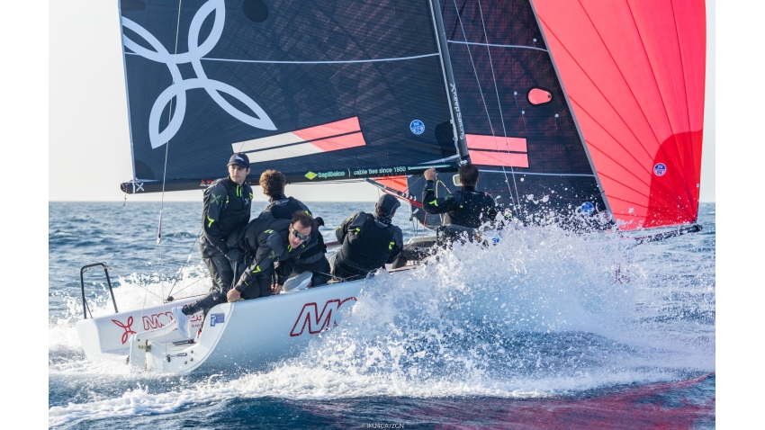Arkanoe by Montura ITA809 of Sergio Caramel wins the Race 9 and was awarded as the Corinthian Boat of the Day Four at the Melges 24 Europeans 2022 in Genoa
