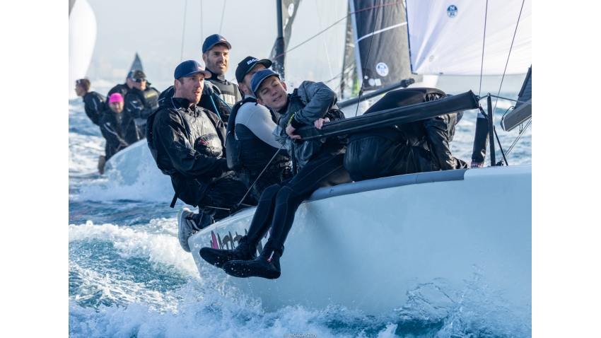 Mataran CRO383 of Ante Botica - the leader of the Corinthian division occupies the second position on the provisional podium after Day Four at the Melges 24 European Championship 2022 in Genoa