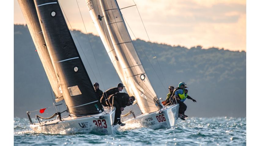 Mataran 24 CRO383 of Ante Botica with Ivo Matić, Mario Škrlj, Damir Civadelić and Bruna Princivali - Melges 24 Croatian Champions 2022