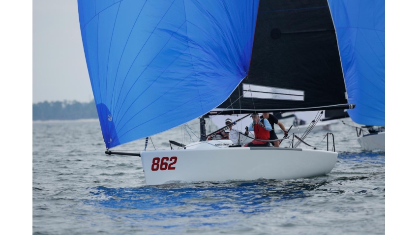 2019 Corinthian Melges 24 U.S. National Champion Steve Suddath aboard 3 1/2 Men came on strong on Day Two moving into the all-amateur division lead.