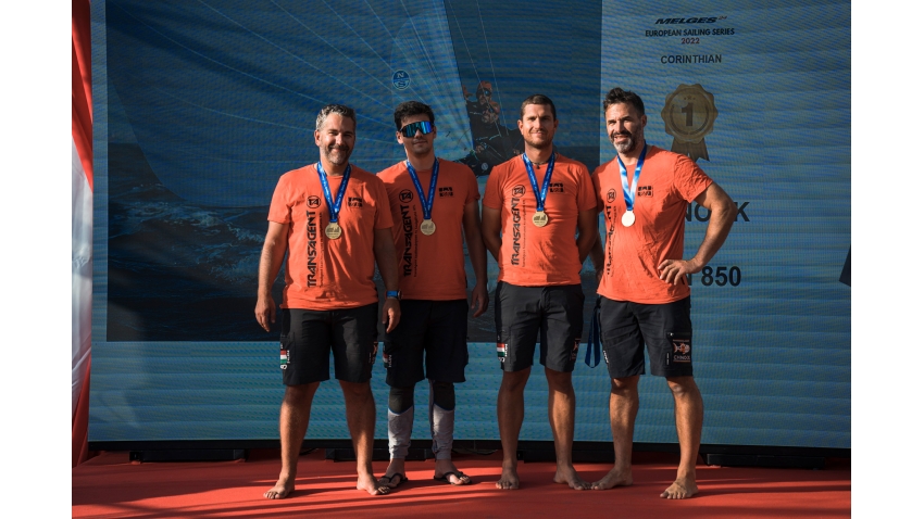 Chinook HUN850 of Akos Csolto with Balázs Tomai, Mihaly Kasa, Botond Weores, Balmazs Litkey - Corinthian winner of the 2022 Melges 24 European Sailing Series