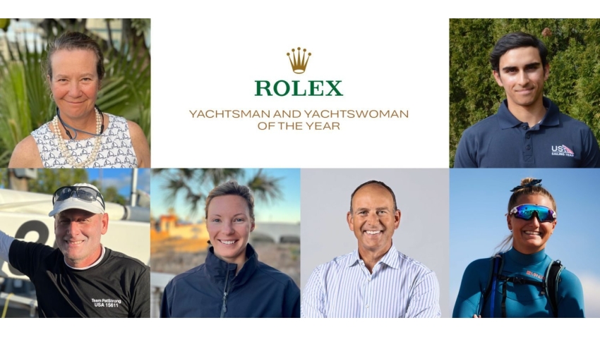 Finalists for US Sailing’s 2022 Rolex Yachtsman and Yachtswoman of the Year Awards Announced