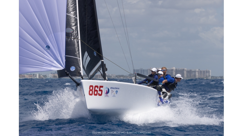 Pacific Yankee USA865 of Drew Freides - Melges 24 Worlds 2022 - Ft Lauderdale, FL, USA