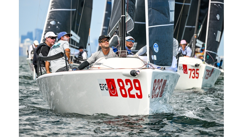 Raza Mixta USA829 of Peter Duncan with  Victor Diaz de Leon, Patrick Wilson, Morgan Trubovich and Erik Shampain - Bacardi Cup Invitational Regatta 2023