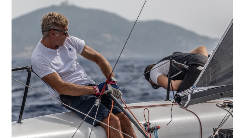 Paolo Brescia on his Melgina ITA693 - Melges 24 World Championship 2019 - Villasimius, Italy