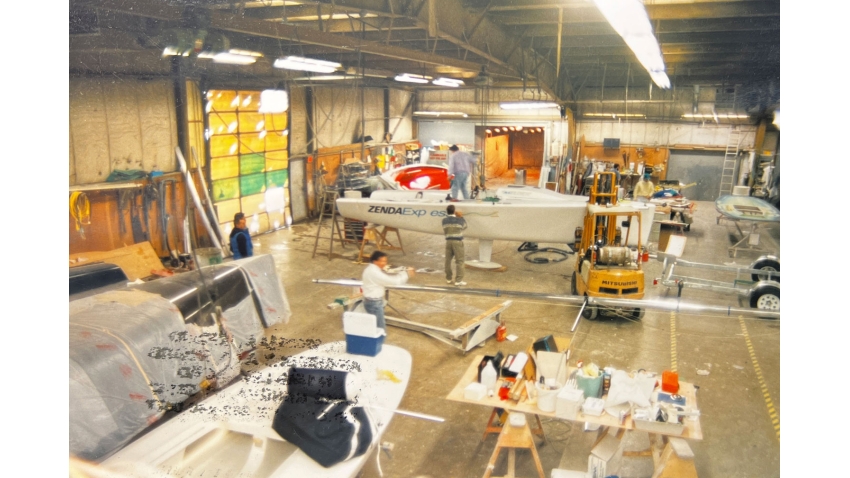 Original factory images taken in Zenda show the Melges 24 being prepared to wow in Key West in January 1993.