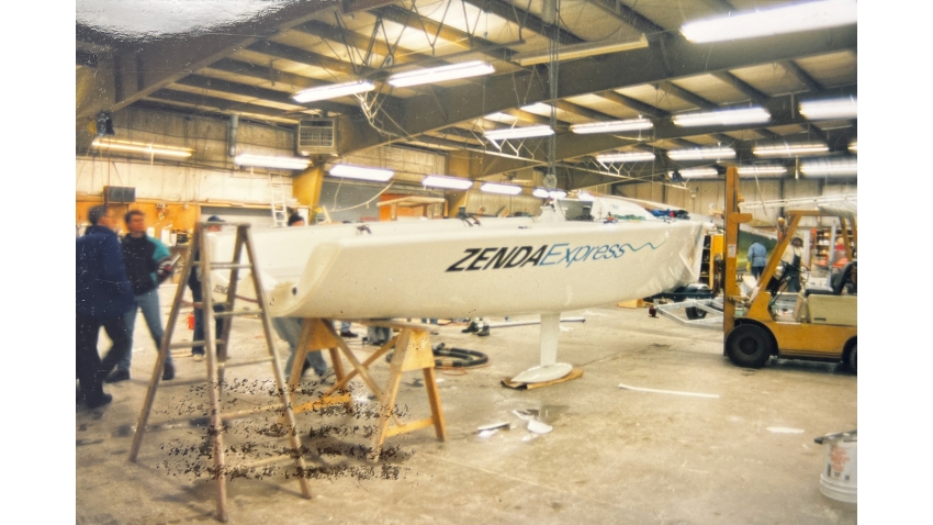 Early factory images show the Melges 24 being prepared to wow in Key West, Florida. Magic, according to Burdick is when preparation meets opportunity. So true for the Melges 24.