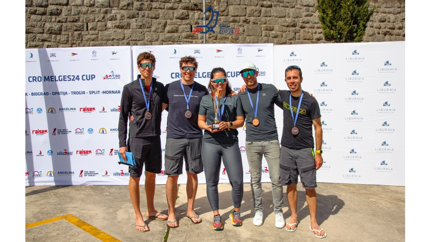 Arkanoe by Montura ITA809 of Sergio Caramel with Giovanni Coccoluto, Ricardo Gomiero, Filipo Orvieto and Margherita Zanuso - 3rd at the 2023 CRO Melges 24 Cup Event 3 in Opatija