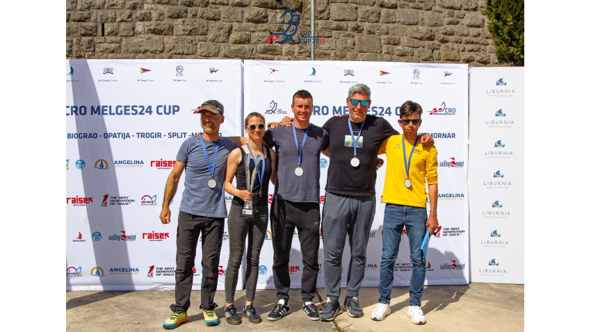 Panjic CRO739 of Luka Šangulin with Tomislav Basic, Noa Sangulin, Helena Puric, Duje Frzop - 2nd at the 2023 CRO Melges 24 Cup Event 3 in Opatija