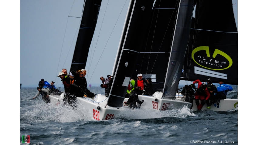 Melges 24 racing in Malcesine May 2023