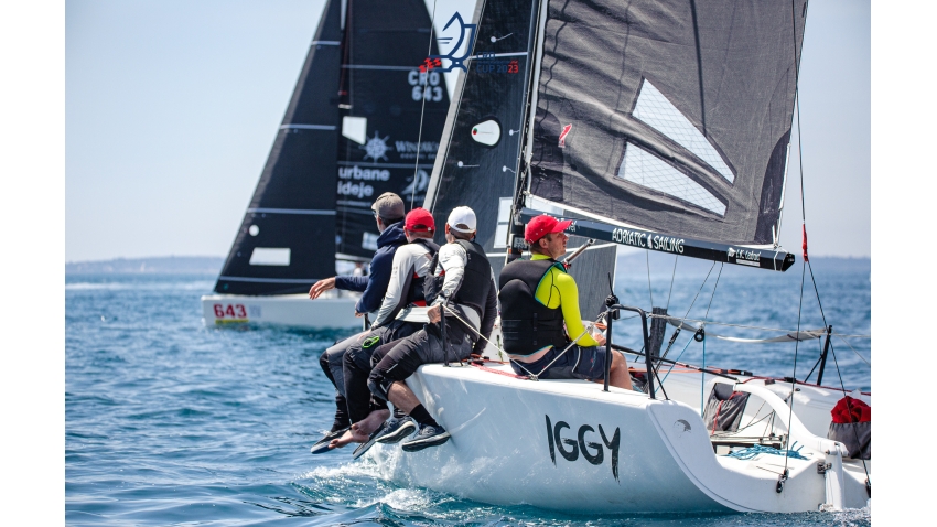 IGGY CRO763 of Stipe Cesic with Zlatko Vodanovic,  Denis Stanojevic and Andrej Soos Maceljski - CRO Melges 24 Cup 2023 Event 4 in Trogir