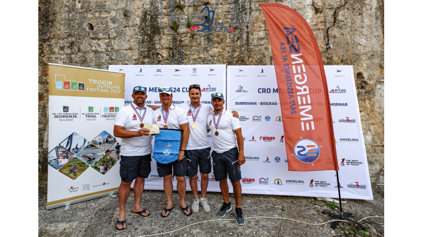 Razjaren CRO728 of Ante Cesic with Lukasz Podniesinski, Pepi Jardas, Tonci Knezovic - CRO Melges 24 Cup 2023 Event 4 in Trogir