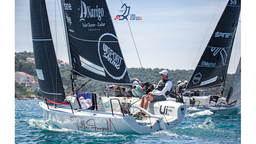 Tutta Forza CRO643 of Marin Jakovcev with Jakov Sokota, Niko Jakovcev and Lovre Grzunov  - CRO Melges 24 Cup 2023 Event 4 in Trogir