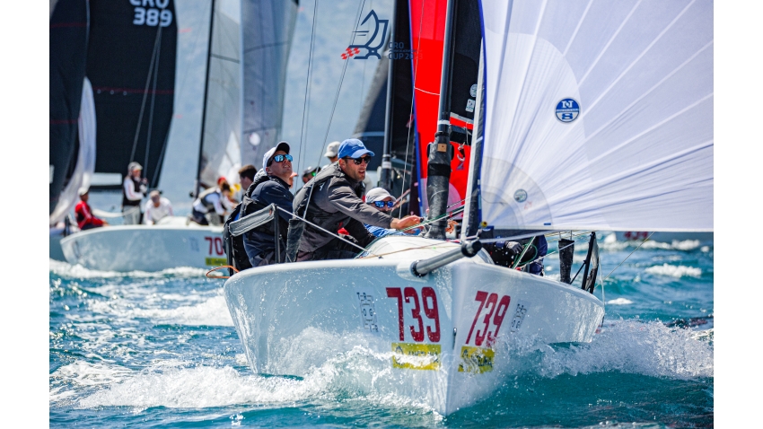 Panjic CRO739 of Luka Šangulin with Tonko Rameša, Tomislav Basic, Duje Frzop, Helena Puric and Sime Markic - CRO Melges 24 Cup 2023 Event 4 in Trogir