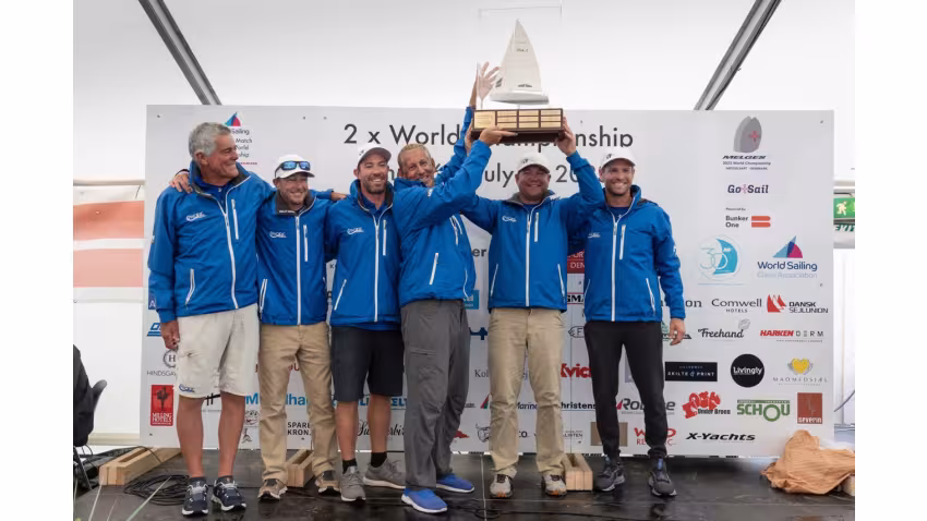 PACIFIC YANKEE USA865 of Drew Freides with Nic Asher, Charlie Smythe, Alec Anderson and Mark Ivey - new Melges 24 World Champions 