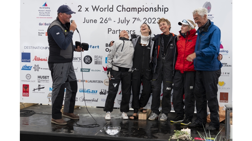 Andele team of Jörg Hotz from Switzerland - the lucky draw winner of the Atlas 2 device by Vakaros - Melges 24 Worlds 2023, Middelfart, Denmark