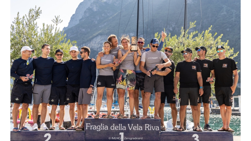 Melges 24 Overall podium - M24ESS 2023 Riva