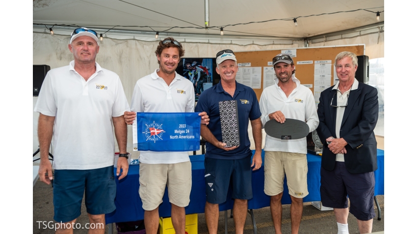 Melges 24 North American Championship Bronze 2023 and Corinthian Runner-Up - Team Decorum USA805 of Megan Ratliff, with her brother Hunter at the helm, Nicholas Diephouse, Miro Kaffka and Steve Liebel