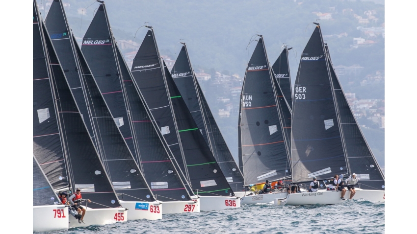 Melges 24 fleet - International Sailing Week 2023 - Melges 24 European Sailing Series, Trieste, Italy - September 2023