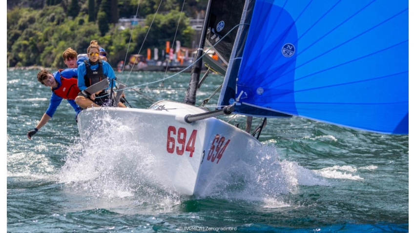 Miles Quinton’s Gill Race Team (GBR) with Geoff Carveth at the helm 