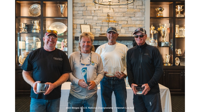 FLYING TOASTER USA613 team of Mike Dow with Bob Clark, Gregg Diehl and James Olsen - 2023 Melges 24 U.S. Nationals 