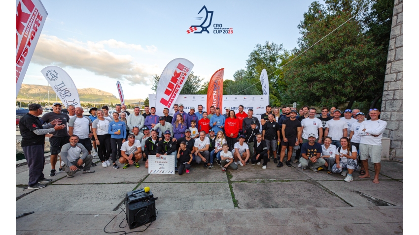 Melges 24 sailors and organisers in Sailing Club Split - Melges 24 European Sailing Series 2023, CRO Melges 24 Cup 2023, Split October 2023