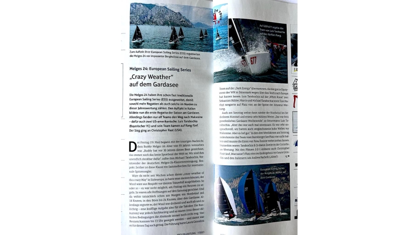 July 2023 - Segler Zeitung - "Crazy Weather" auf dem Gardasee