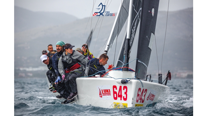 Tutta Forza of Niko Jakovcev, completed the Corinthian podium at the Split Melges 24 regatta 